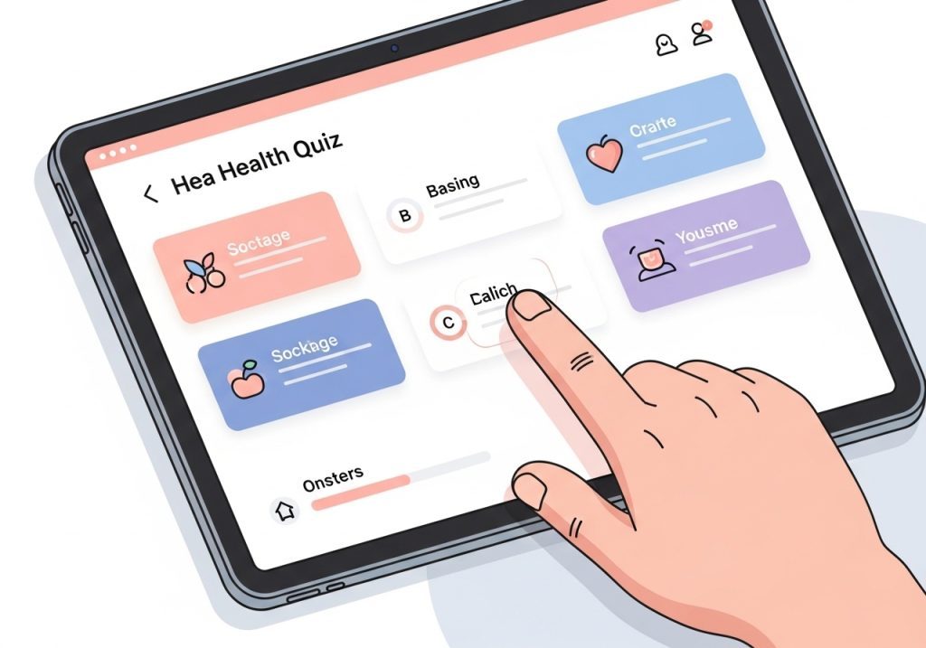 An illustration of an interactive lead calculator on a tablet, a tool for building a customer base.