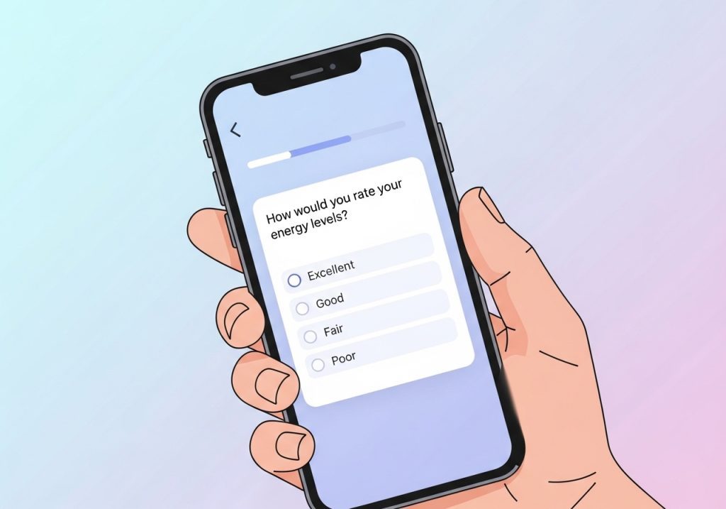An interactive calculator on a smartphone, used as a lead magnet to get more clients for a therapy practice.